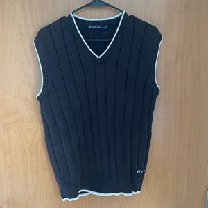 Black sweater vest